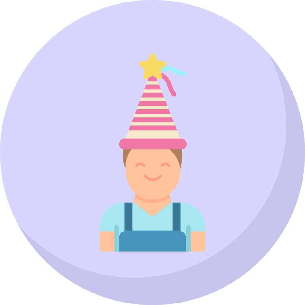 Birthday Boy Vector Icon Design