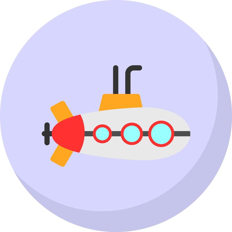 Submarine Vector Icon Design
