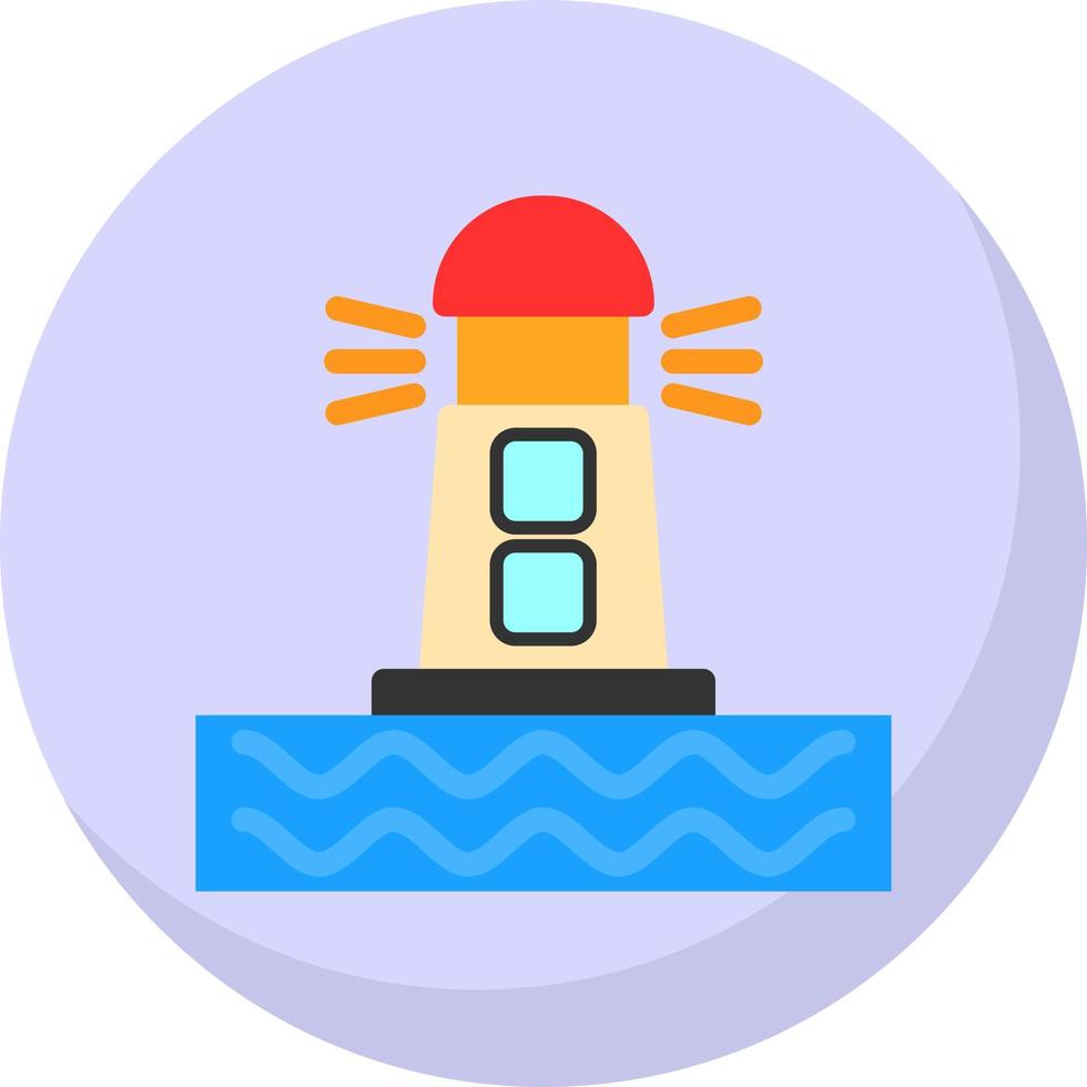 Lighthouse Vector Icon Design