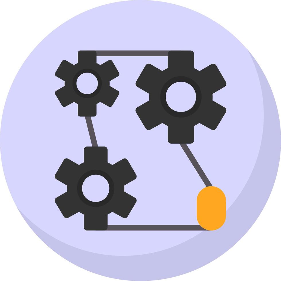Cogwheels Vector Icon Design