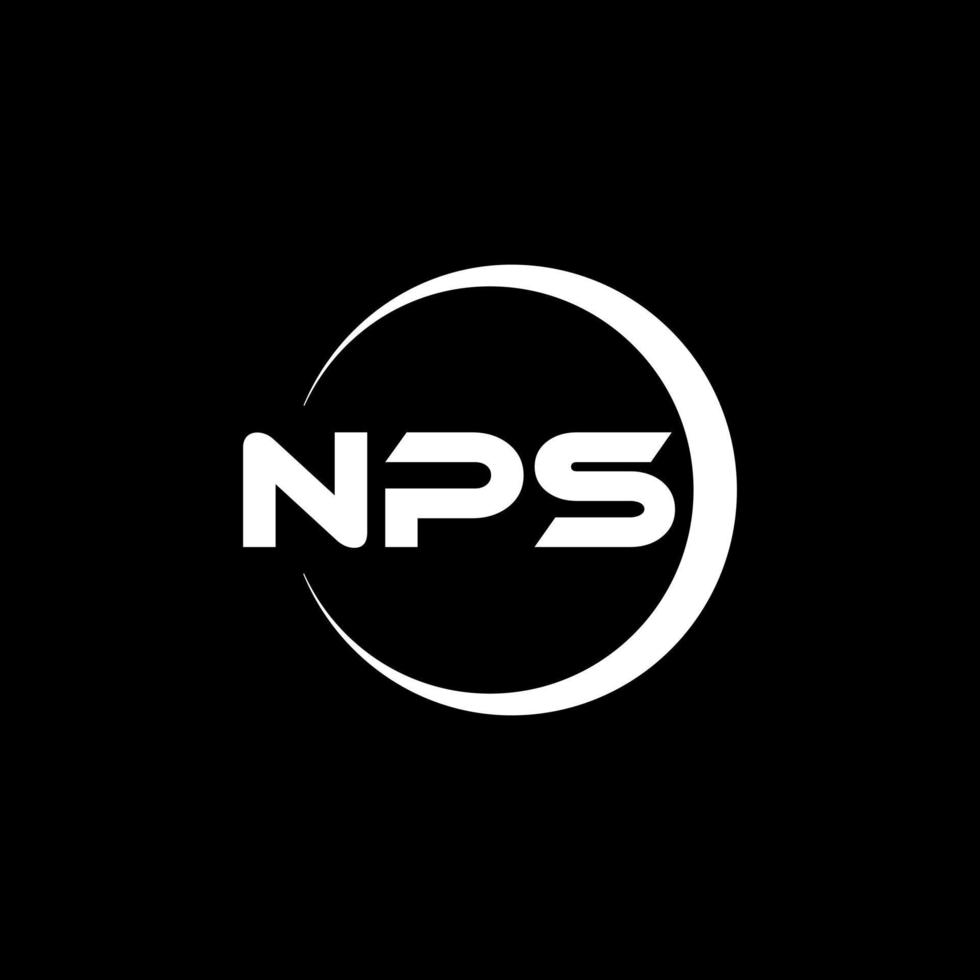 diseño del logotipo de la letra nps en la ilustración. logotipo vectorial, diseños de caligrafía para logotipo, afiche, invitación, etc. vector