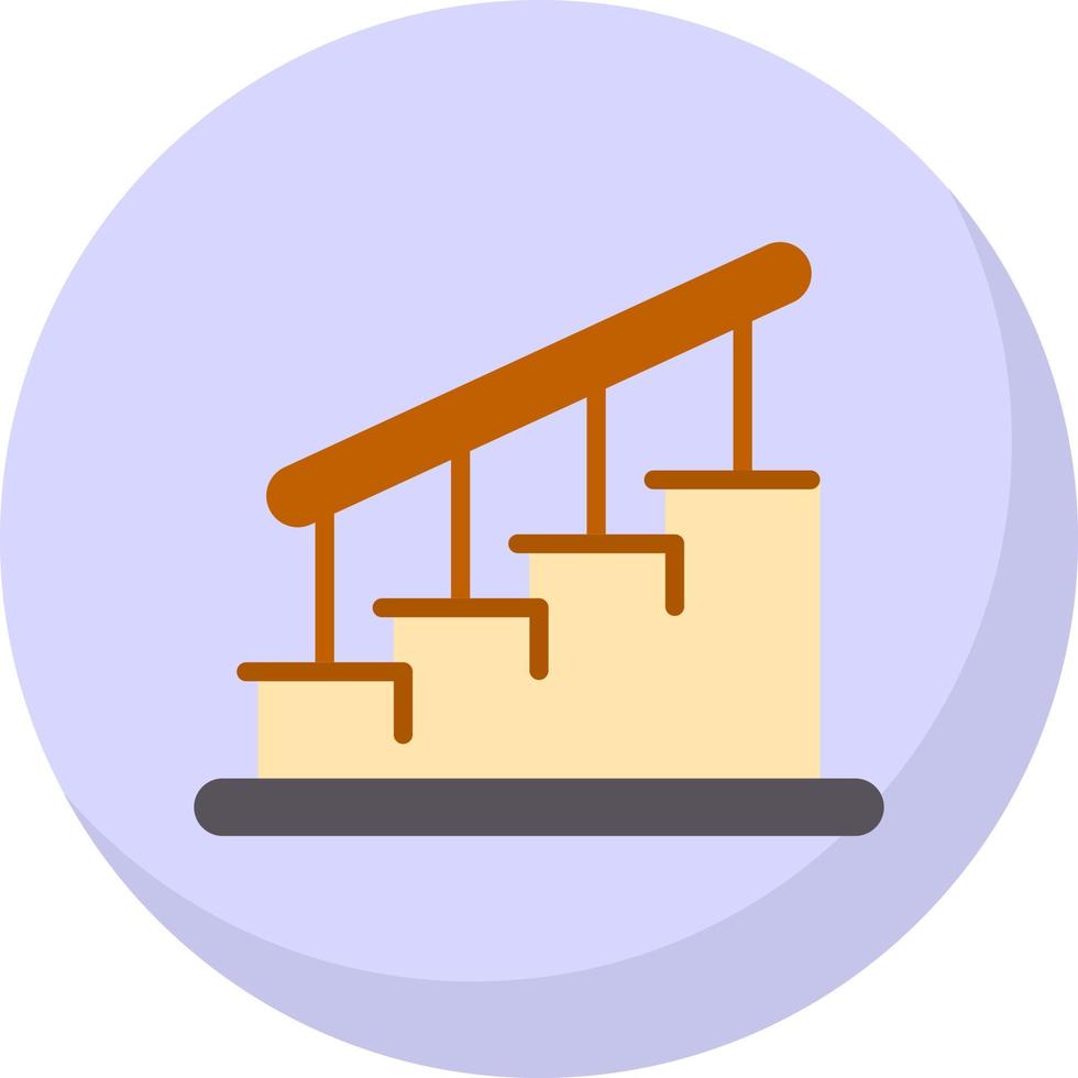 diseño de icono de vector de escaleras