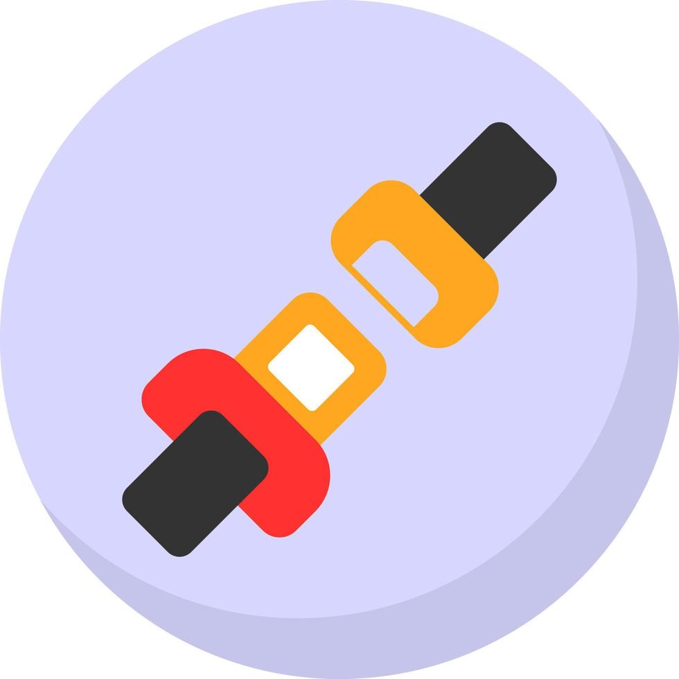 Seat Belt Vector Icon Design