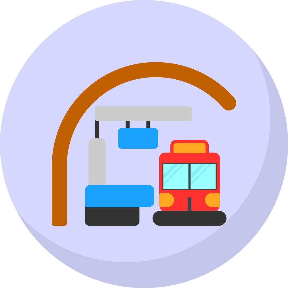 diseño de icono de vector de metro