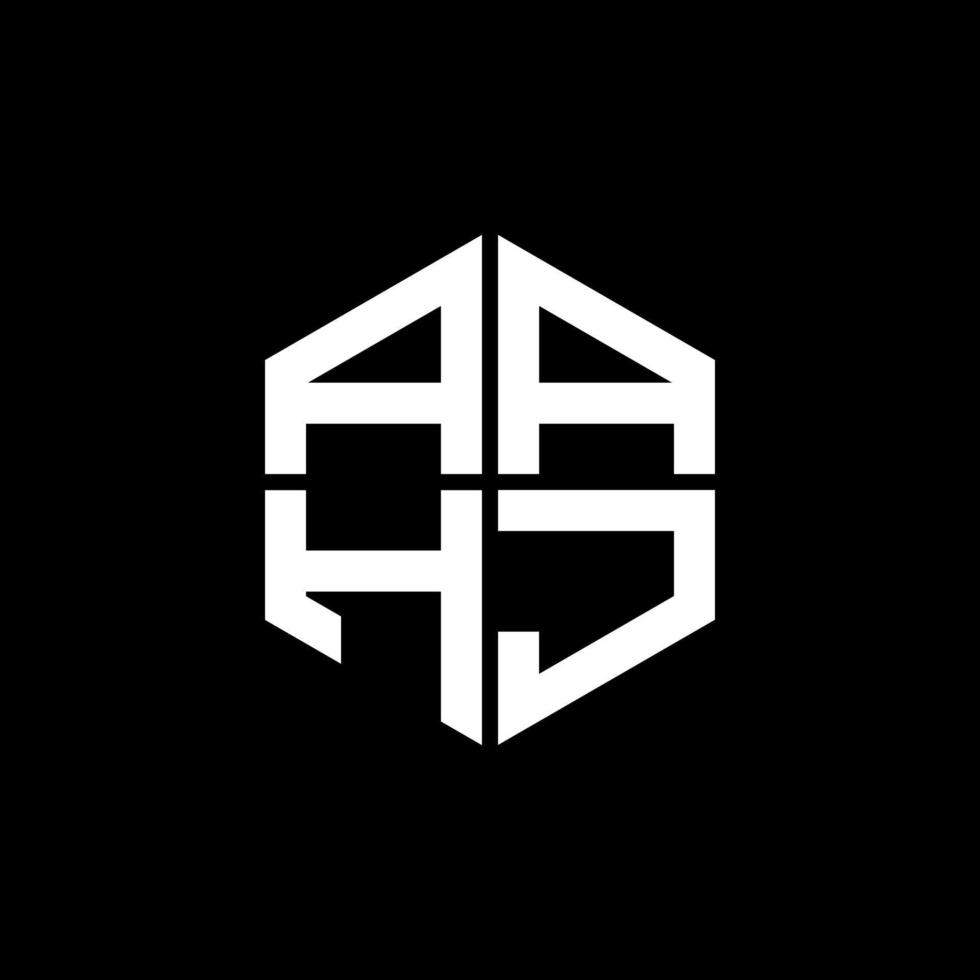 aahj letra logo creativo diseño con vector gráfico, aahj sencillo y moderno logo.