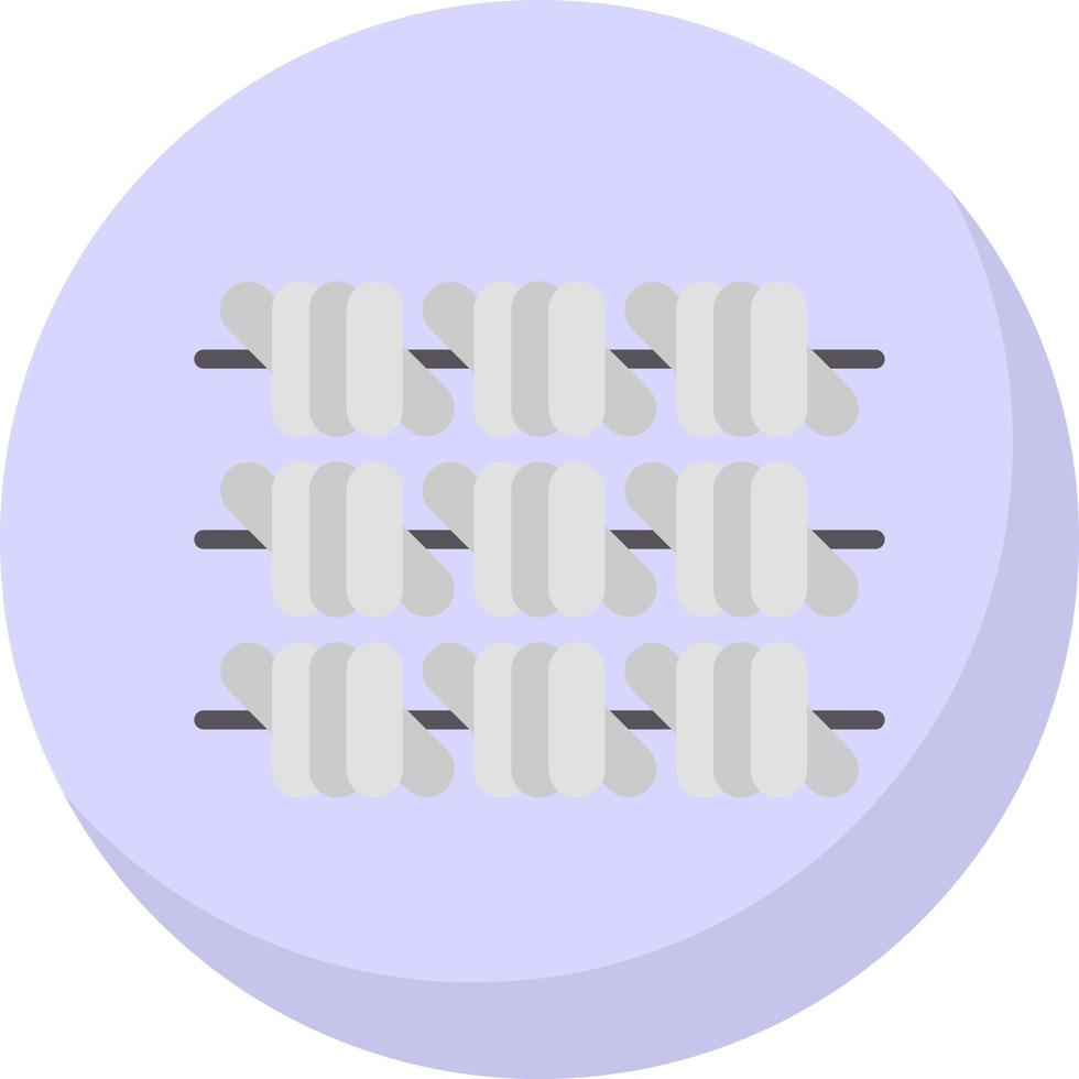 Barbed Wire Vector Icon Design
