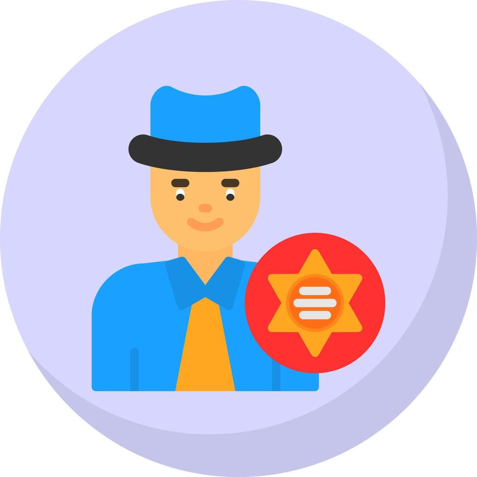 Sheriff Vector Icon Design