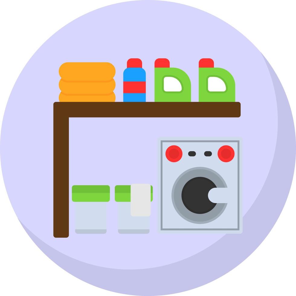 Laundry Room Vector Icon Design