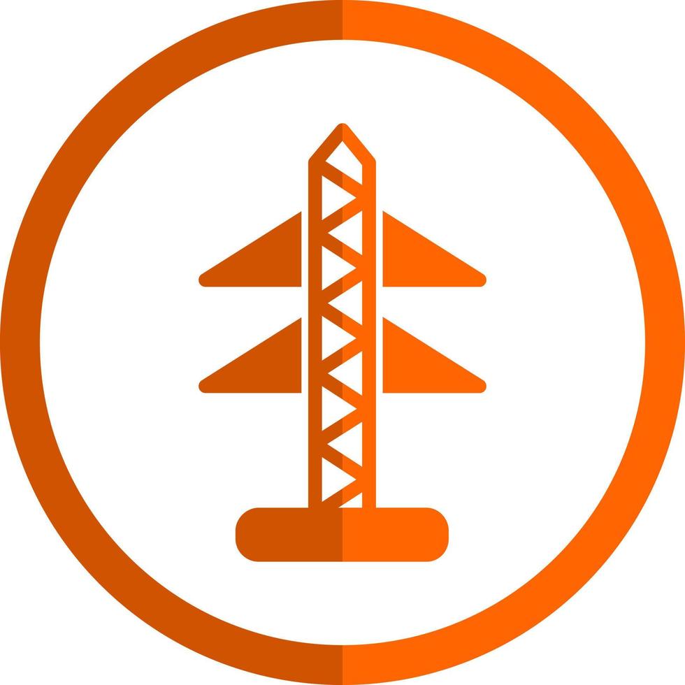 diseño de icono de vector de torre eléctrica