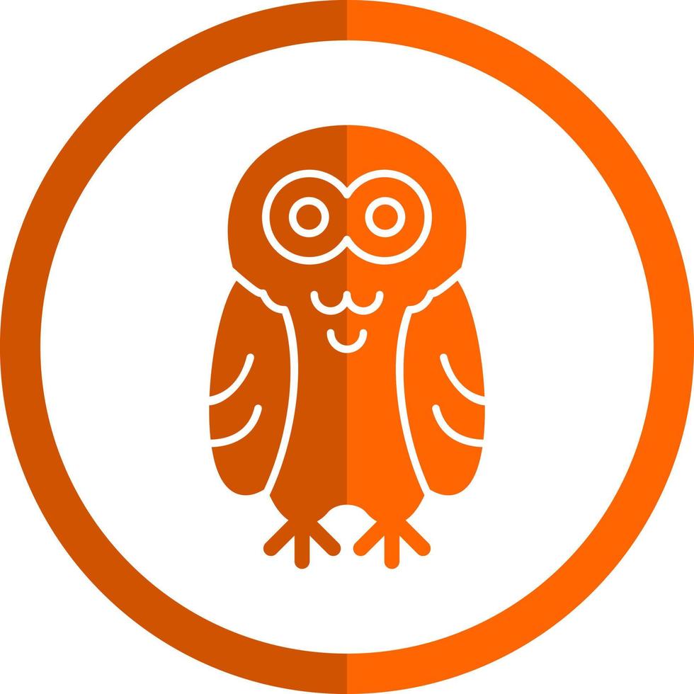 Snowy Owl Vector Icon Design