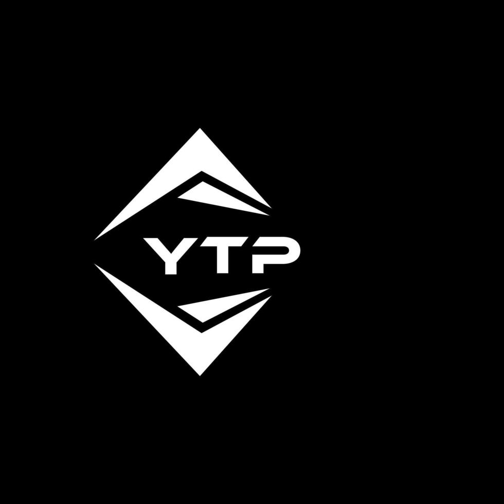 ytp resumen monograma proteger logo diseño en negro antecedentes. ytp creativo iniciales letra logo. vector