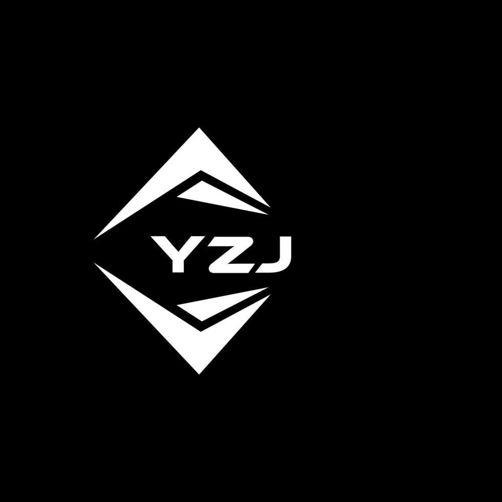 yzj resumen monograma proteger logo diseño en negro antecedentes. yzj creativo iniciales letra logo. vector