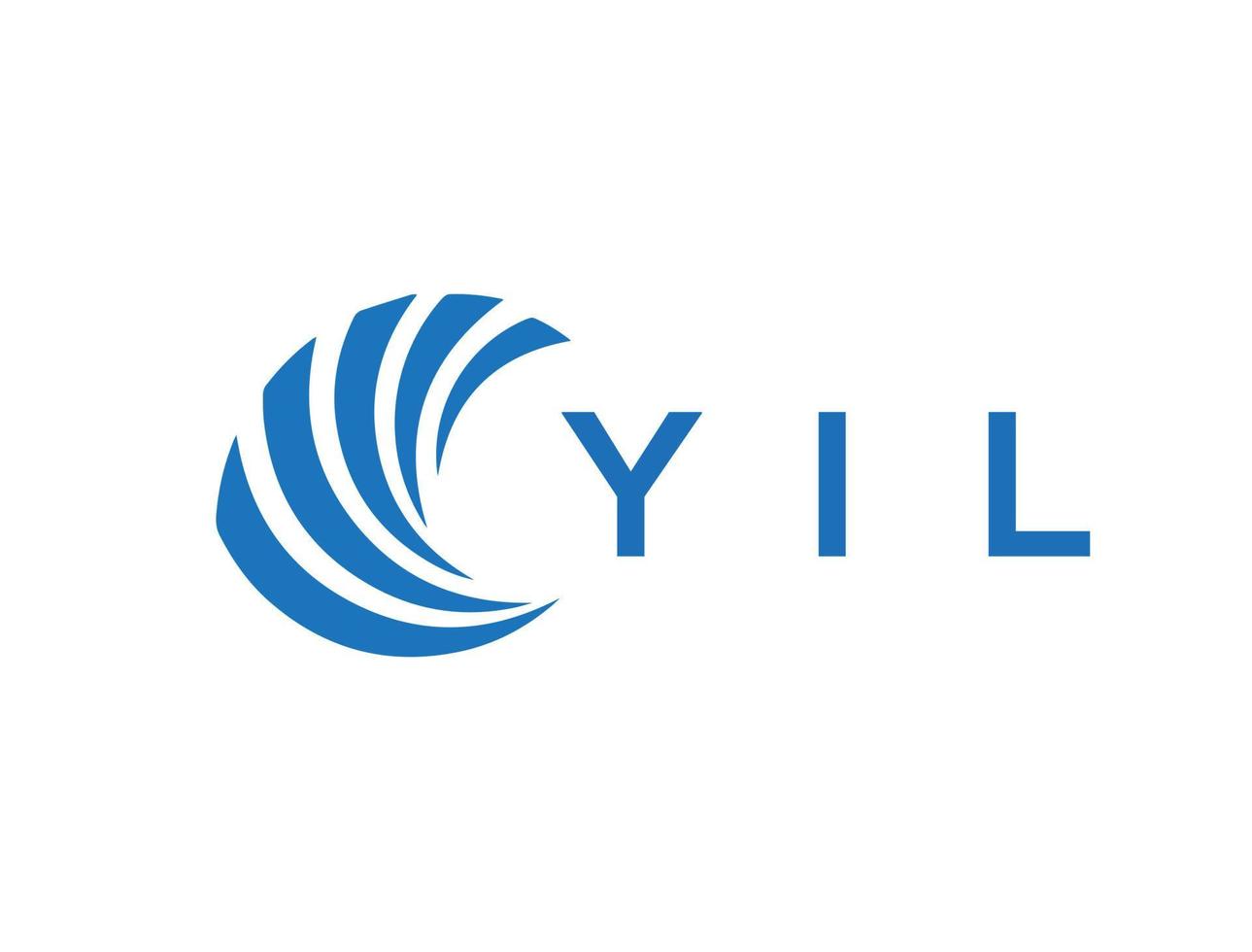 YIL letter logo design on white background. YIL creative circle letter logo concept. YIL letter design. vector