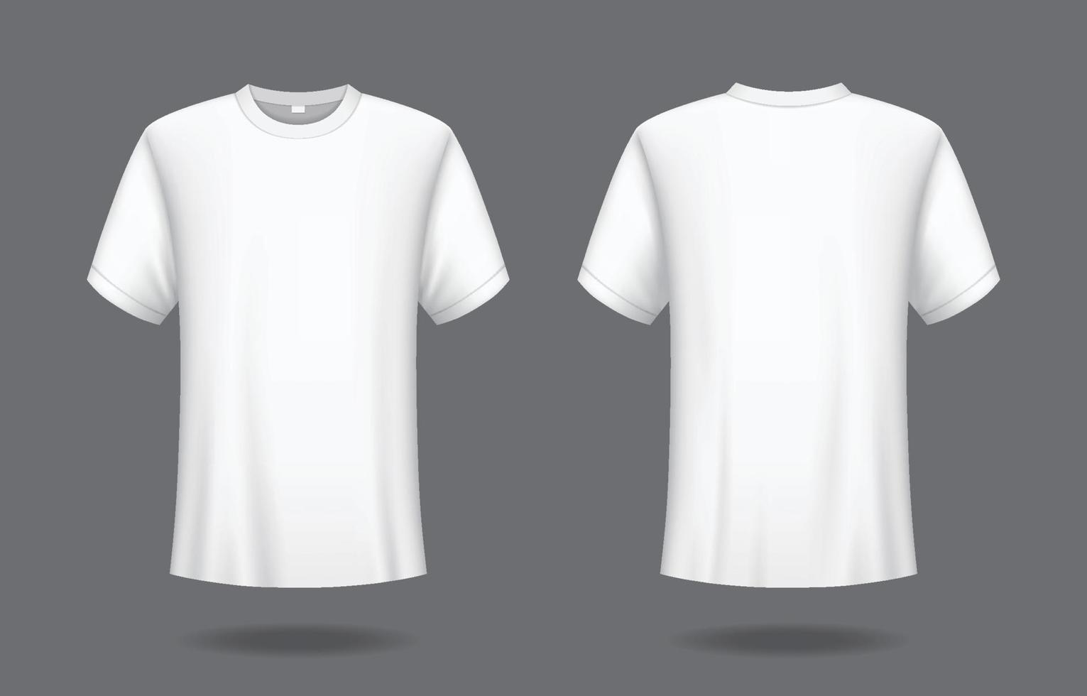 3d blanco camiseta Bosquejo vector