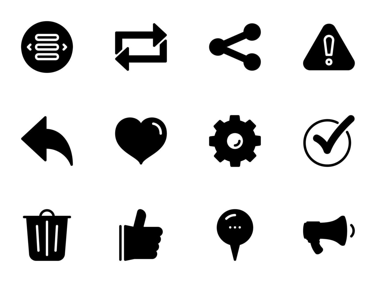 Set comunication icon for web and mobile, thin line vector