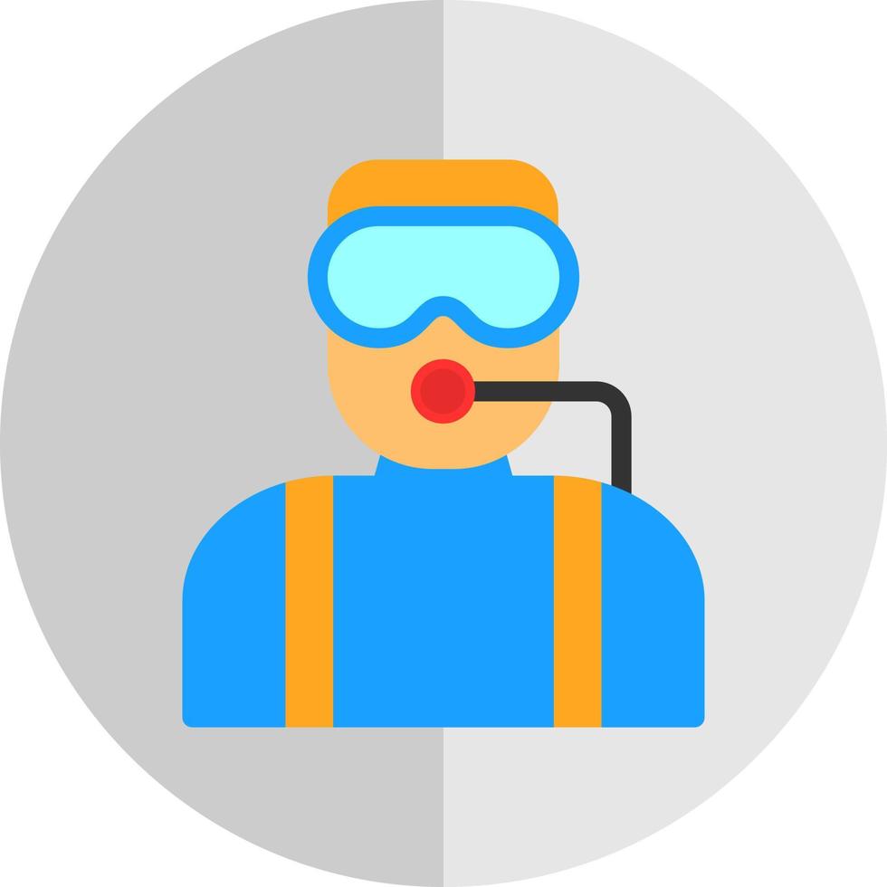 Diver Vector Icon Design