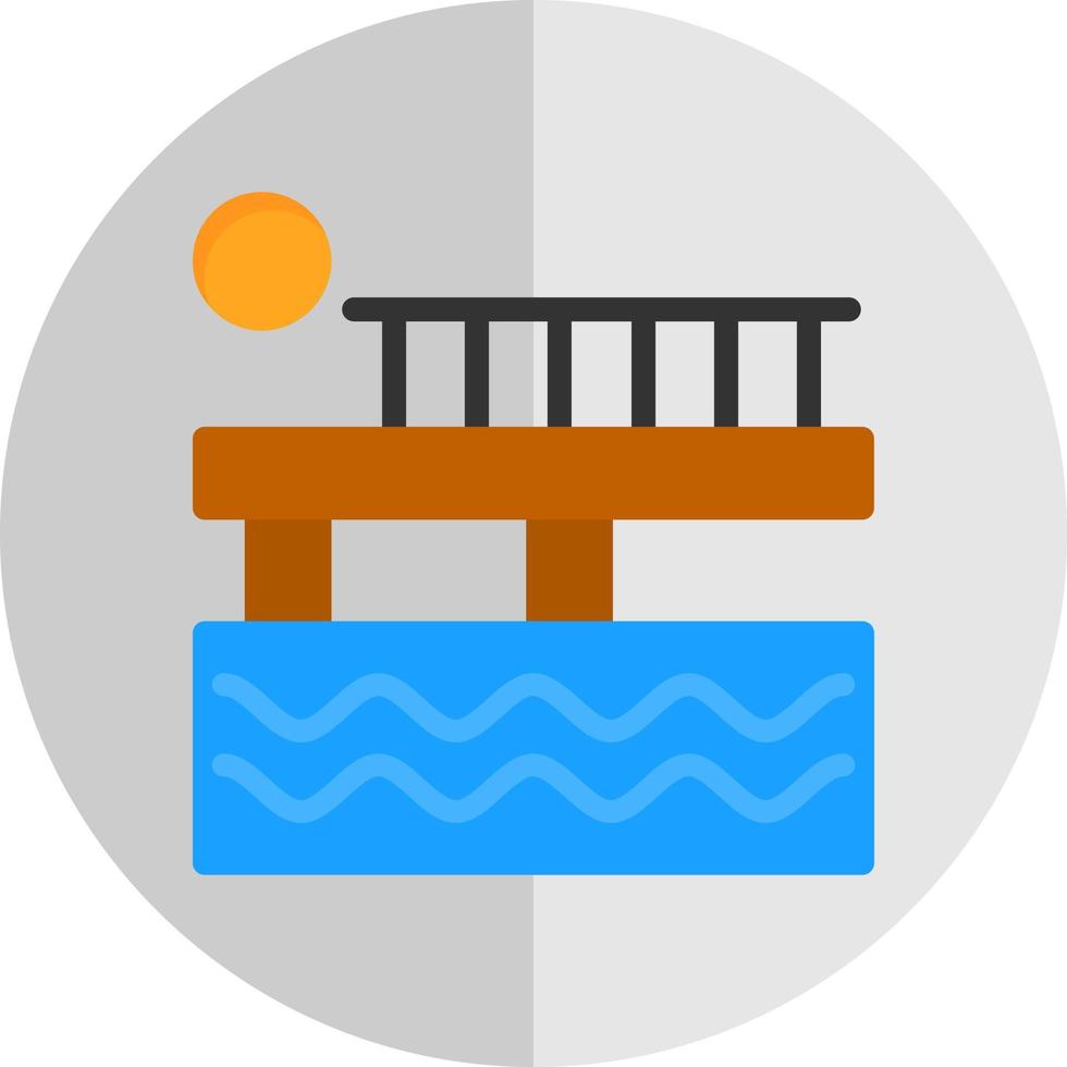 diseño de icono de vector de muelle