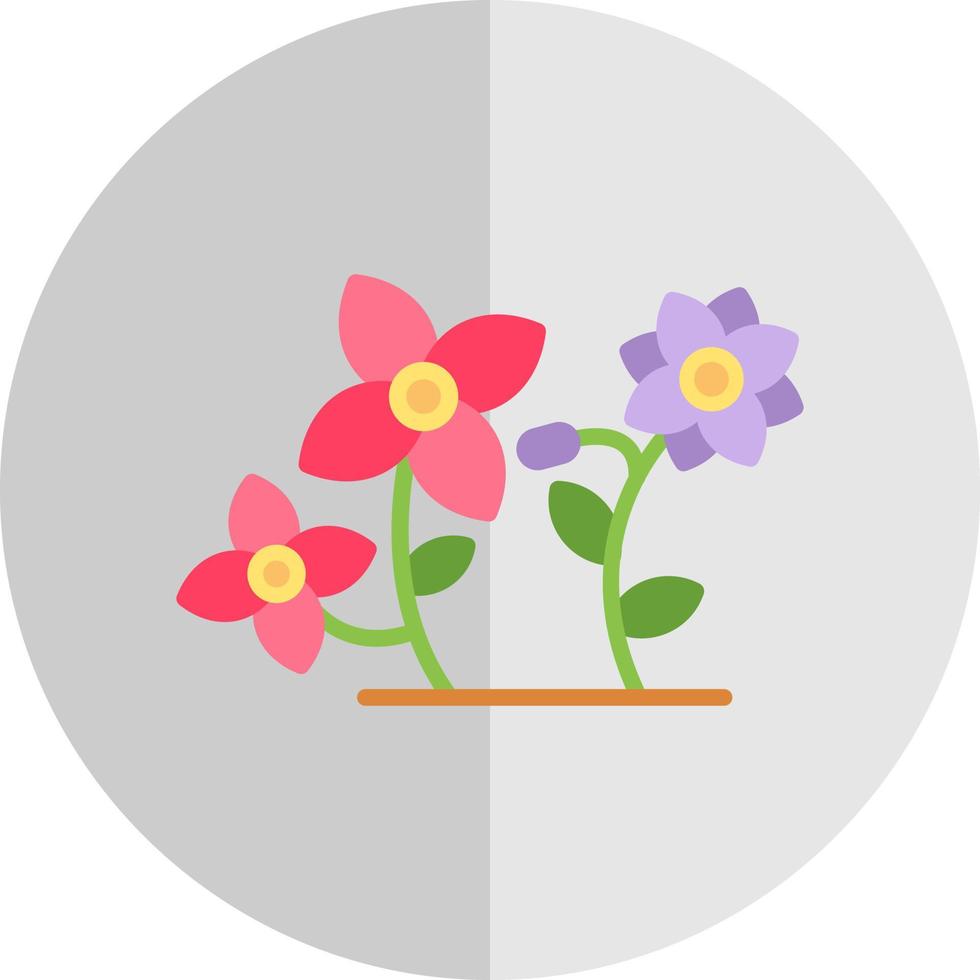 diseño de icono de vector de flores