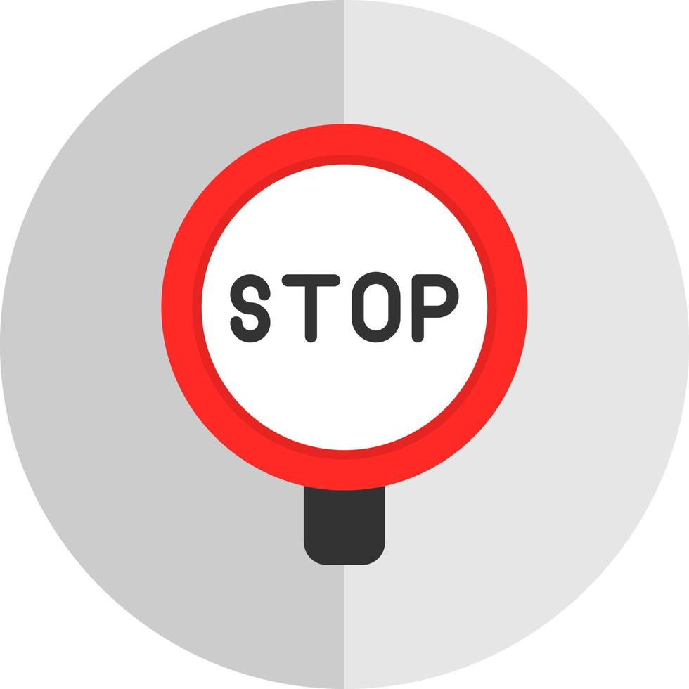 Stop Sign Vector Icon Design