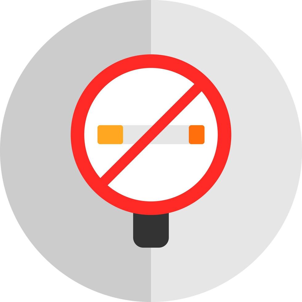 No Smoking Vector Icon Design