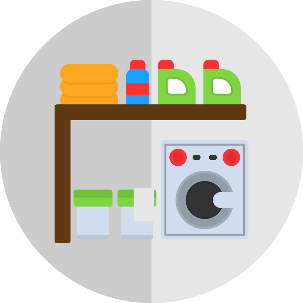 Laundry Room Vector Icon Design