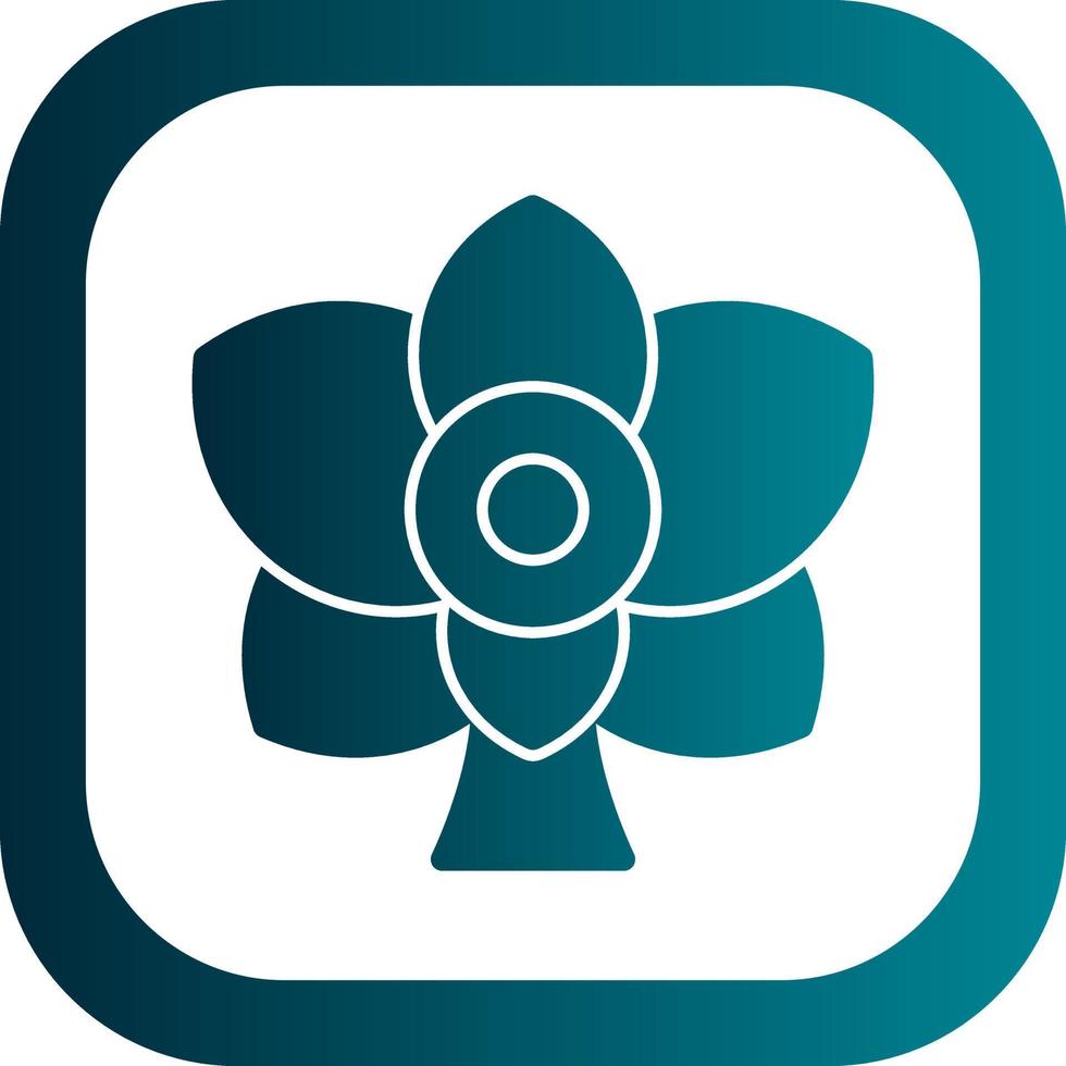Orchid Vector Icon Design