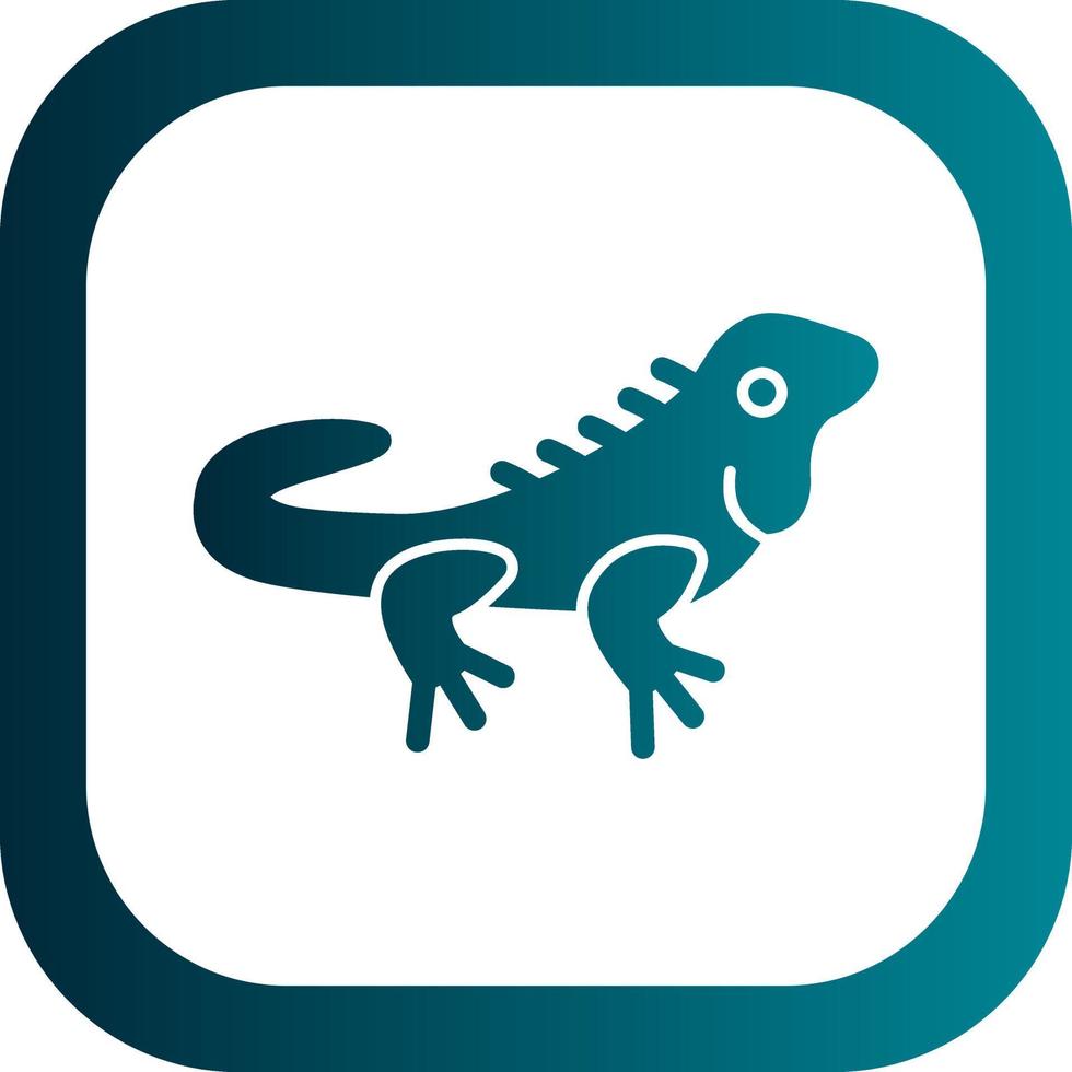 Iguana Vector Icon Design