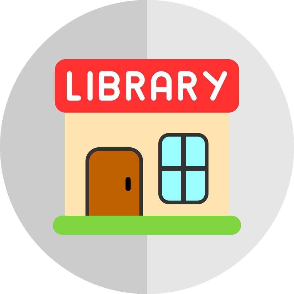 Library Vector Icon Design