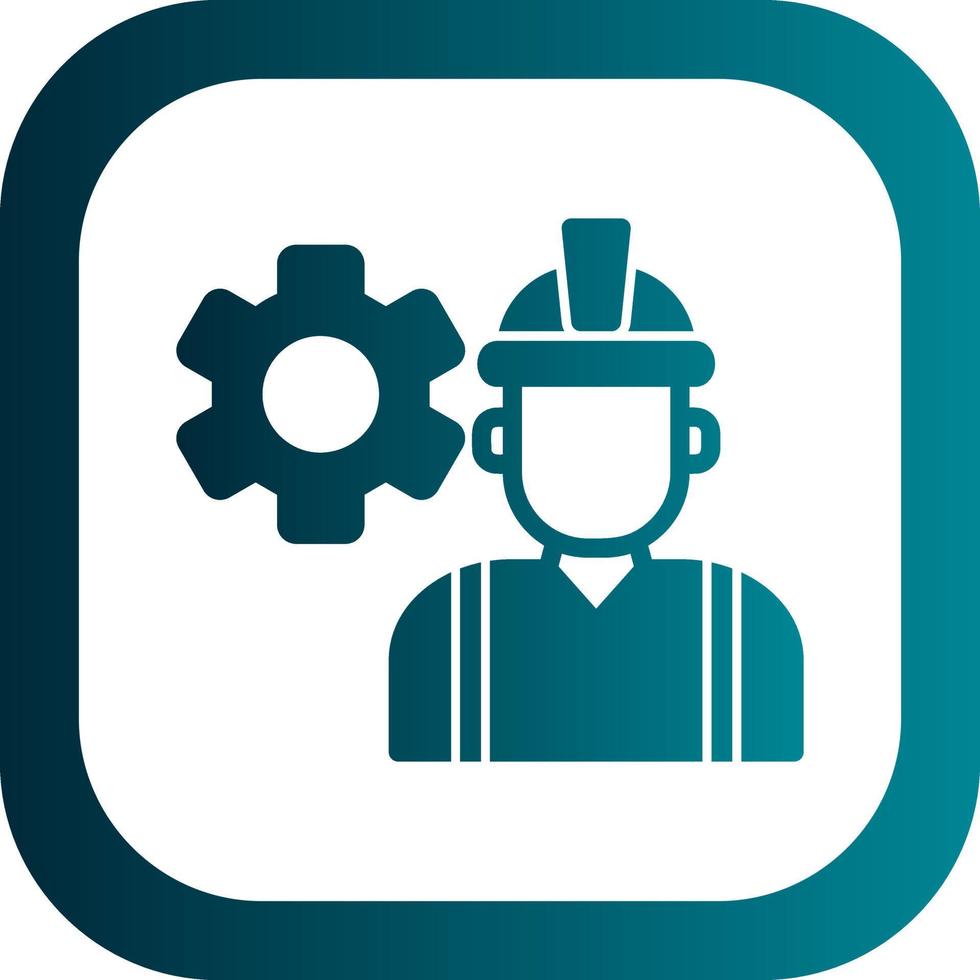 diseño de icono de vector de ingeniero