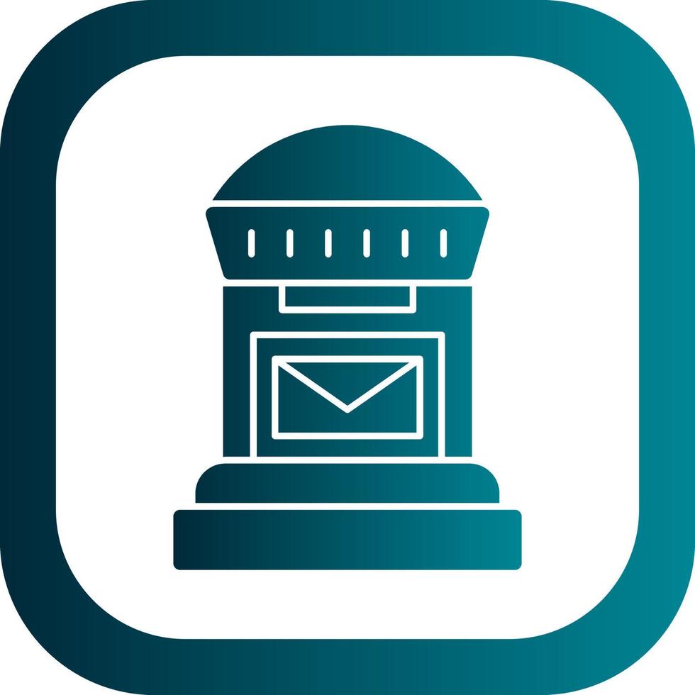 Postbox Vector Icon Design