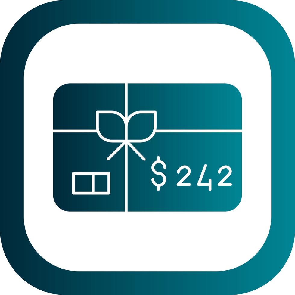 Gift Card Vector Icon Design