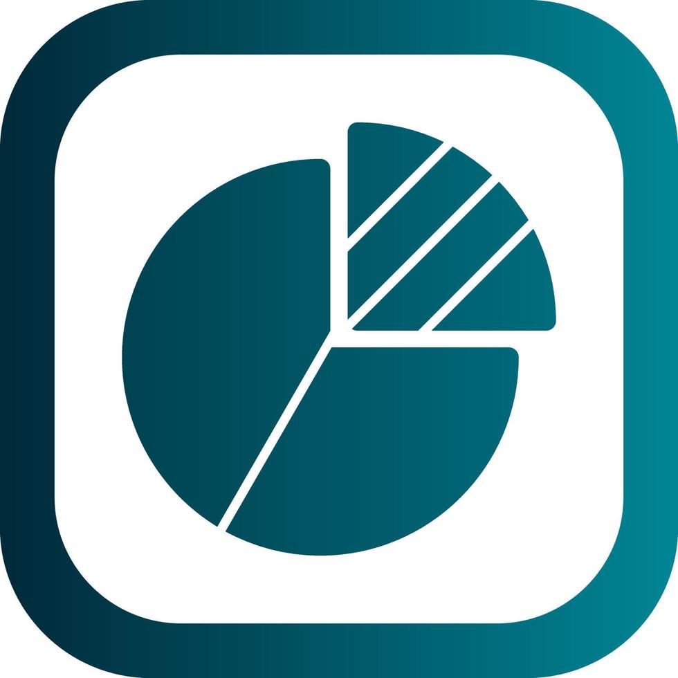 Pie Chart Vector Icon Design