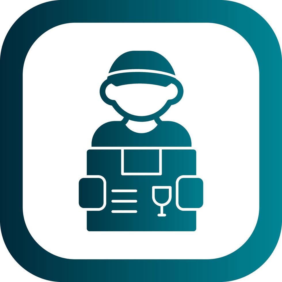Delivery Man Vector Icon Design