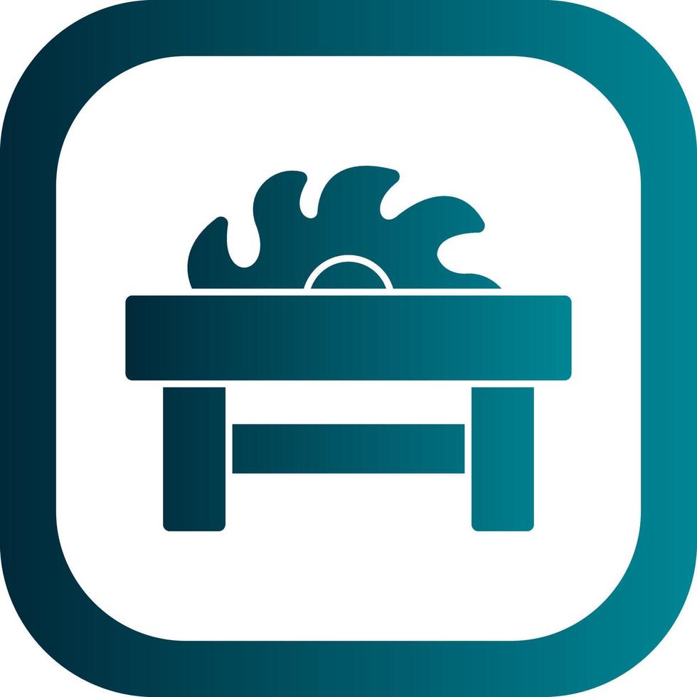 Table Saw Vector Icon Design