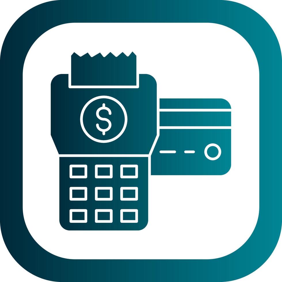 Pos Terminal Vector Icon Design