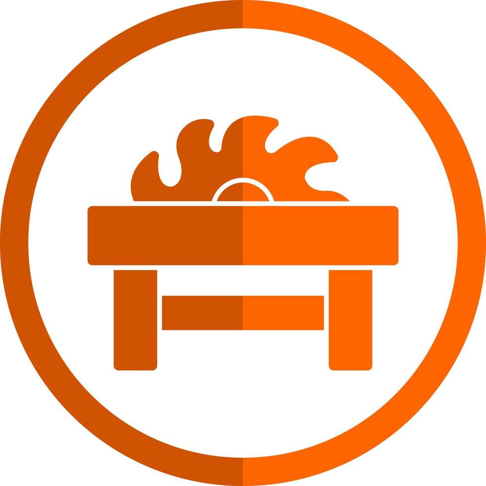 Table Saw Vector Icon Design