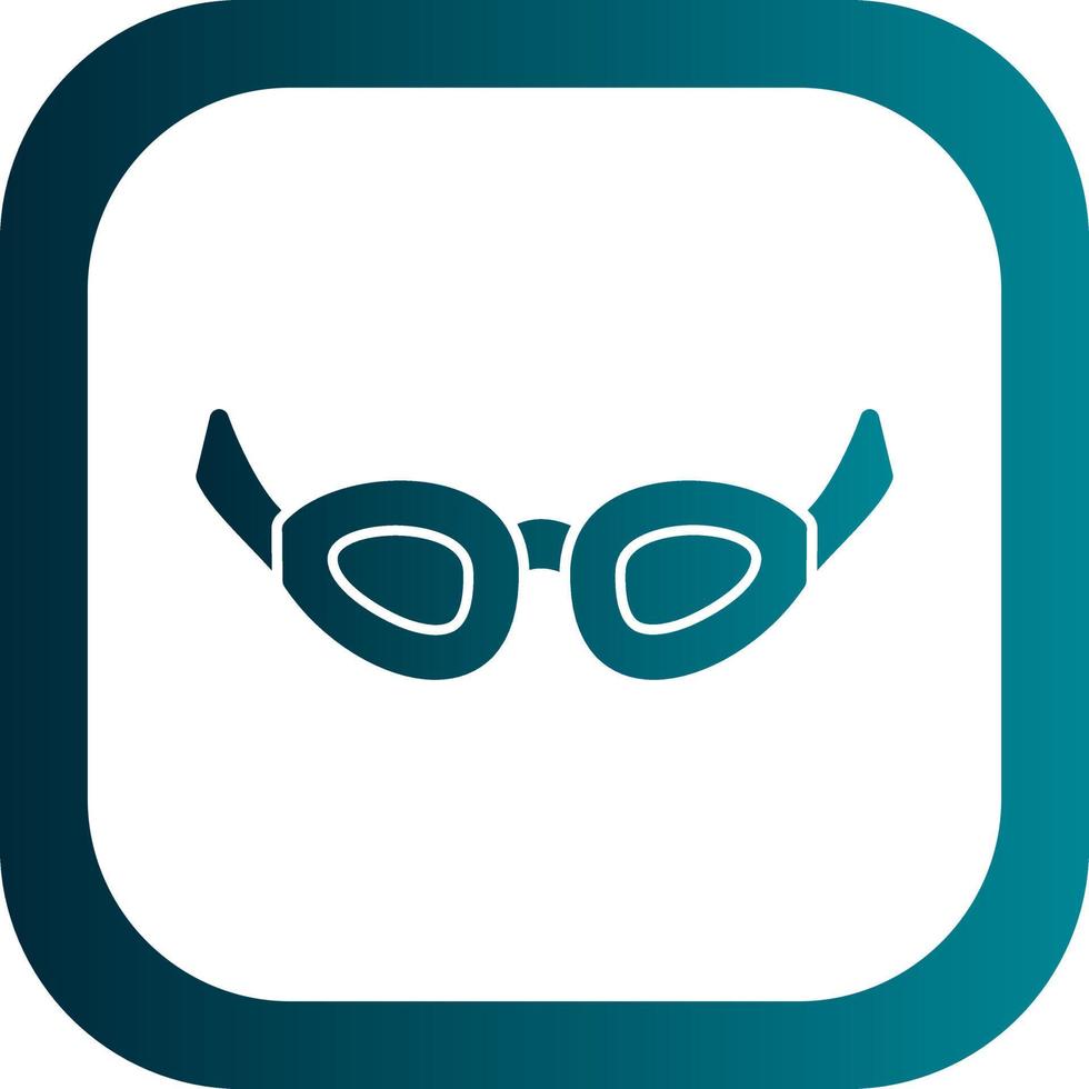 Swimming Glasses Vector Icon Design
