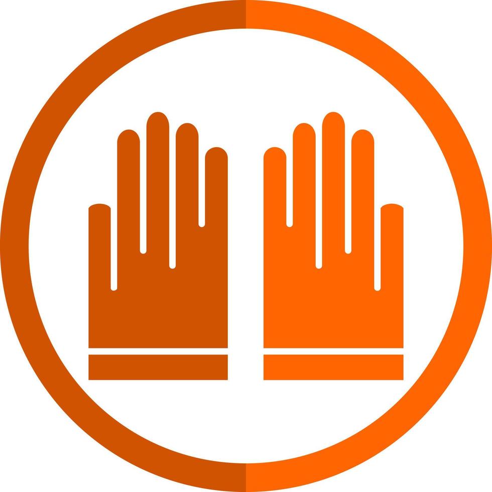 Hand Gloves Vector Icon Design
