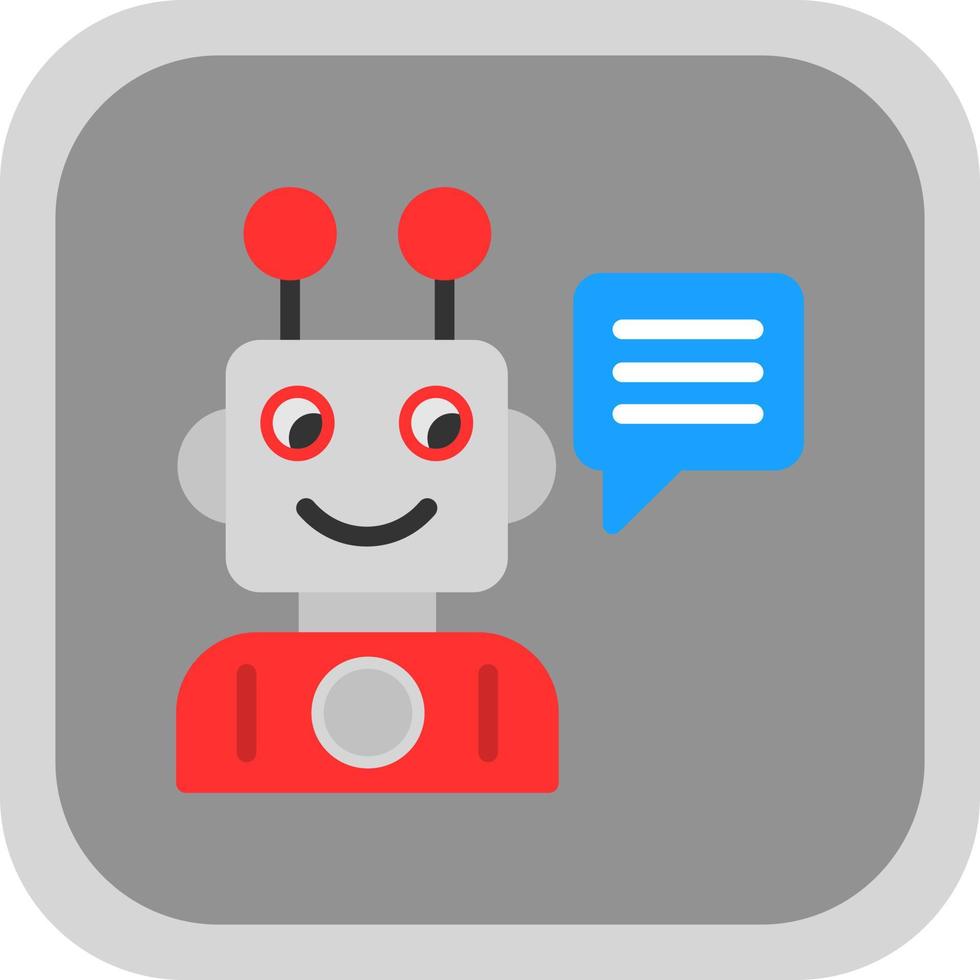 Robot Assistant Vector Icon Design