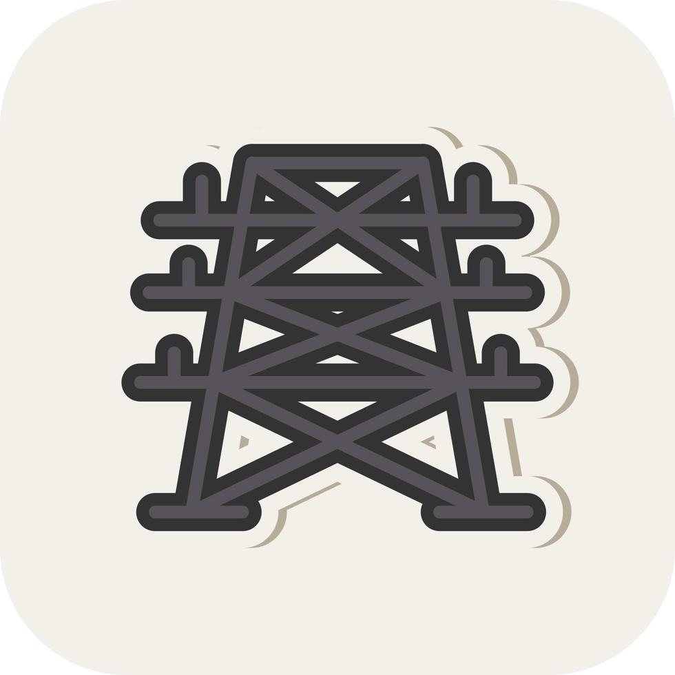 Electric Tower Vector Icon Design