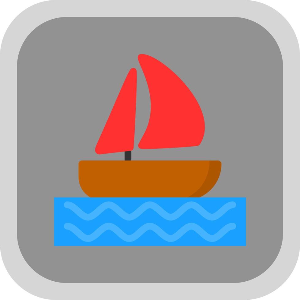 Sailboat Vector Icon Design