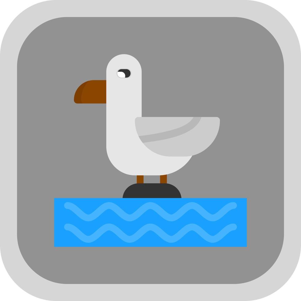 Seagull Vector Icon Design