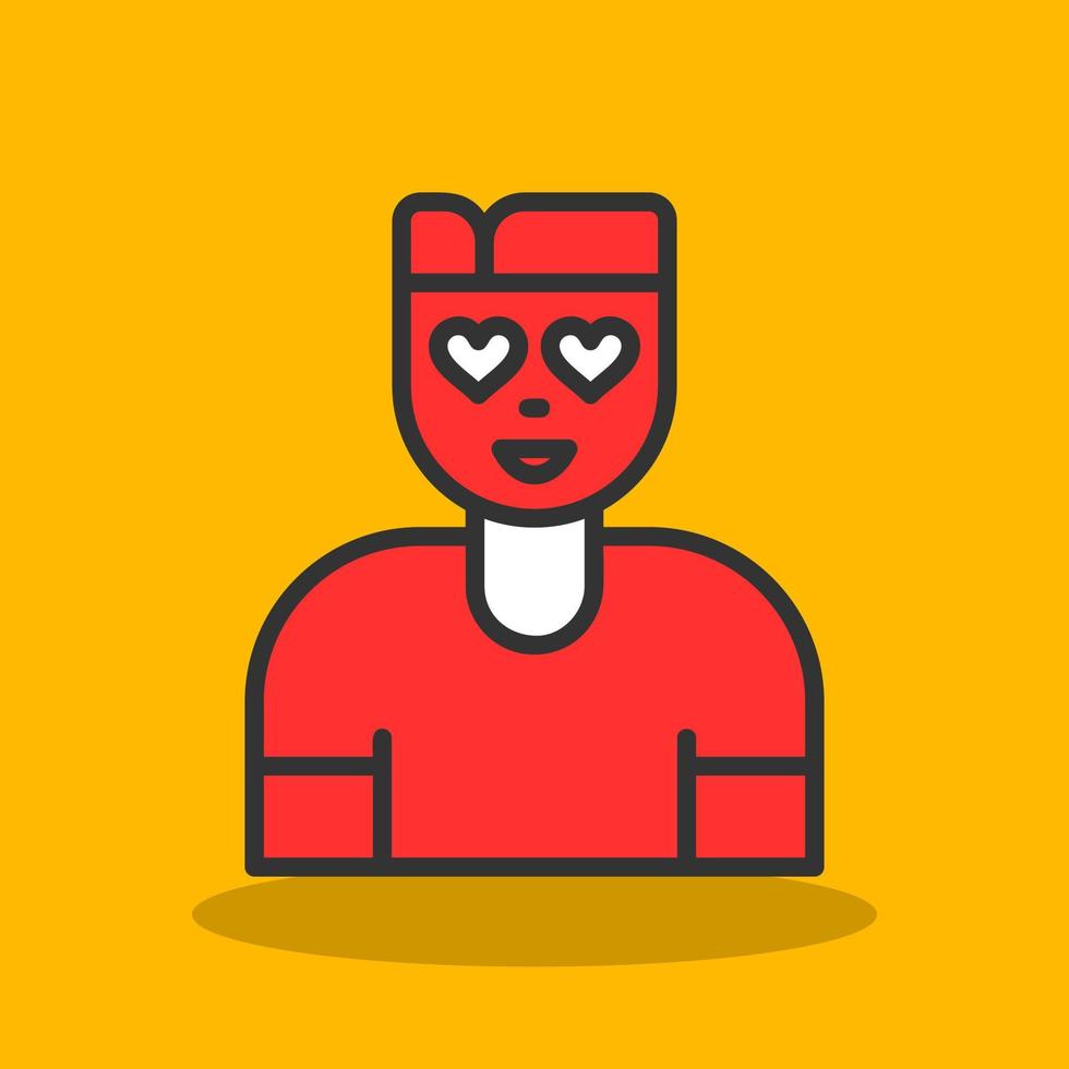 Fall In Love Vector Icon Design