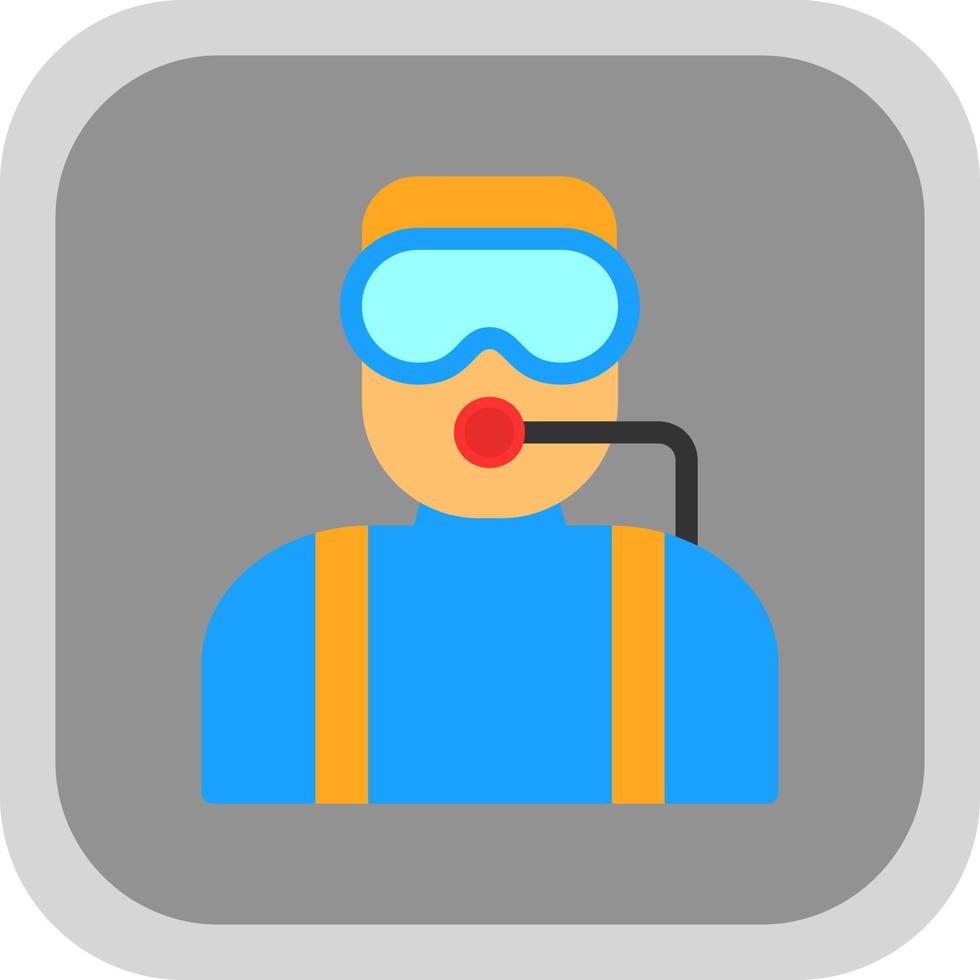 Diver Vector Icon Design