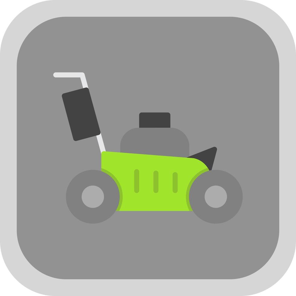 Lawn Mower Vector Icon Design