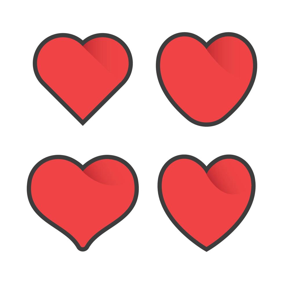 Heart icon. Symbol of romance. Valentine's day design. vector