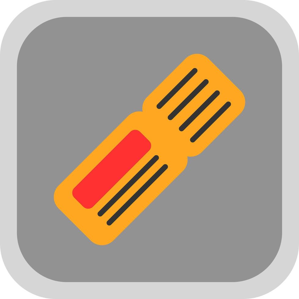 Train Ticket Vector Icon Design