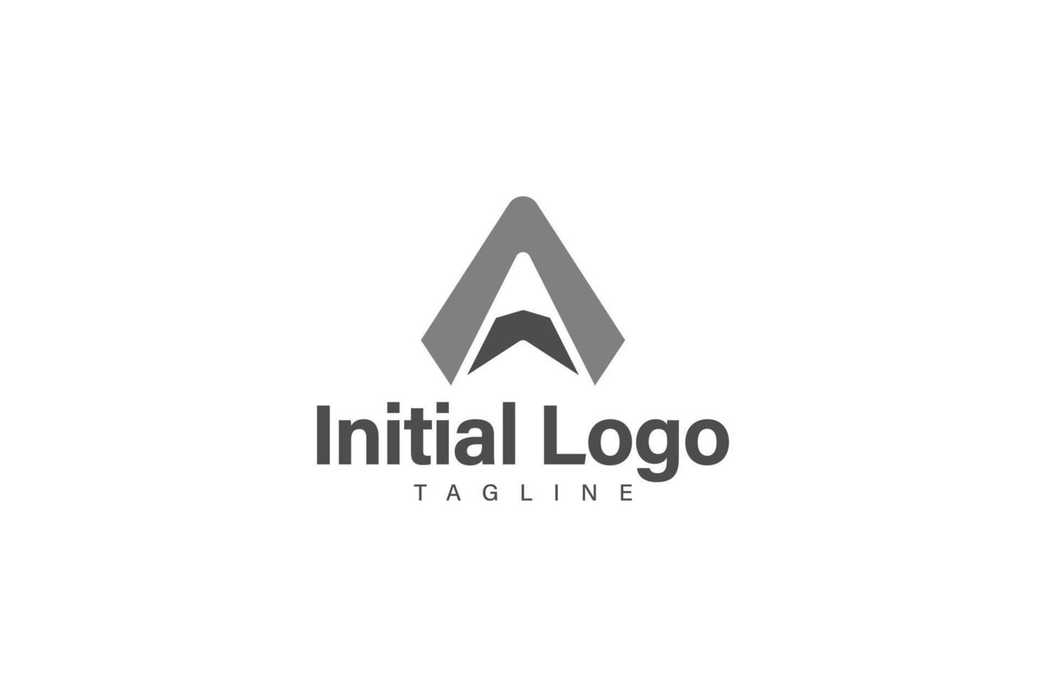 Initial A logo design vector