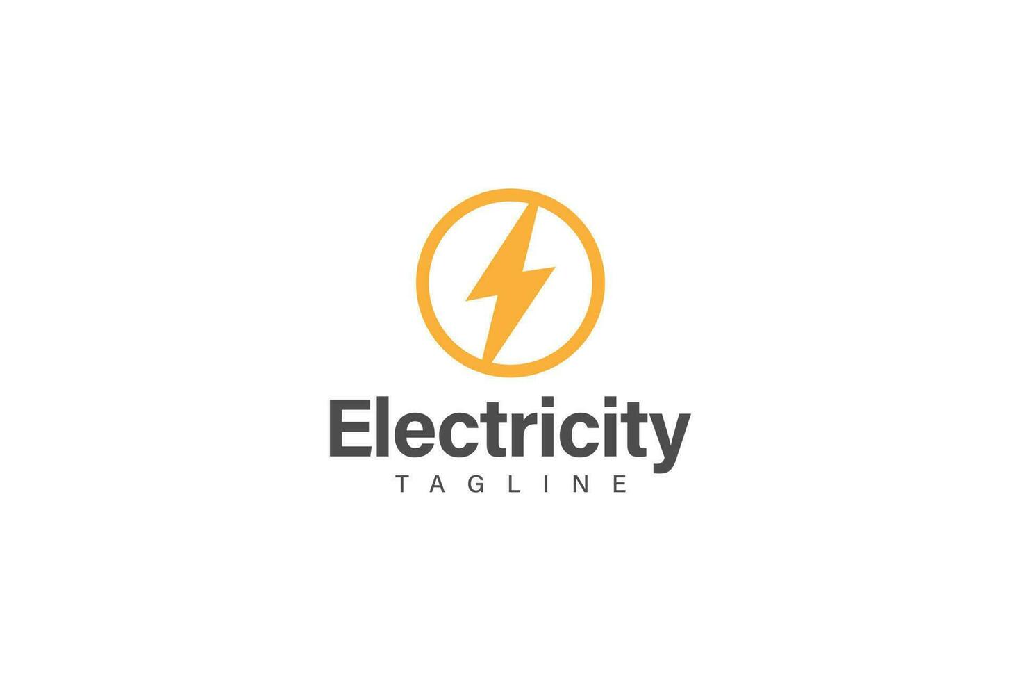 electricidad icono o logo diseño vector