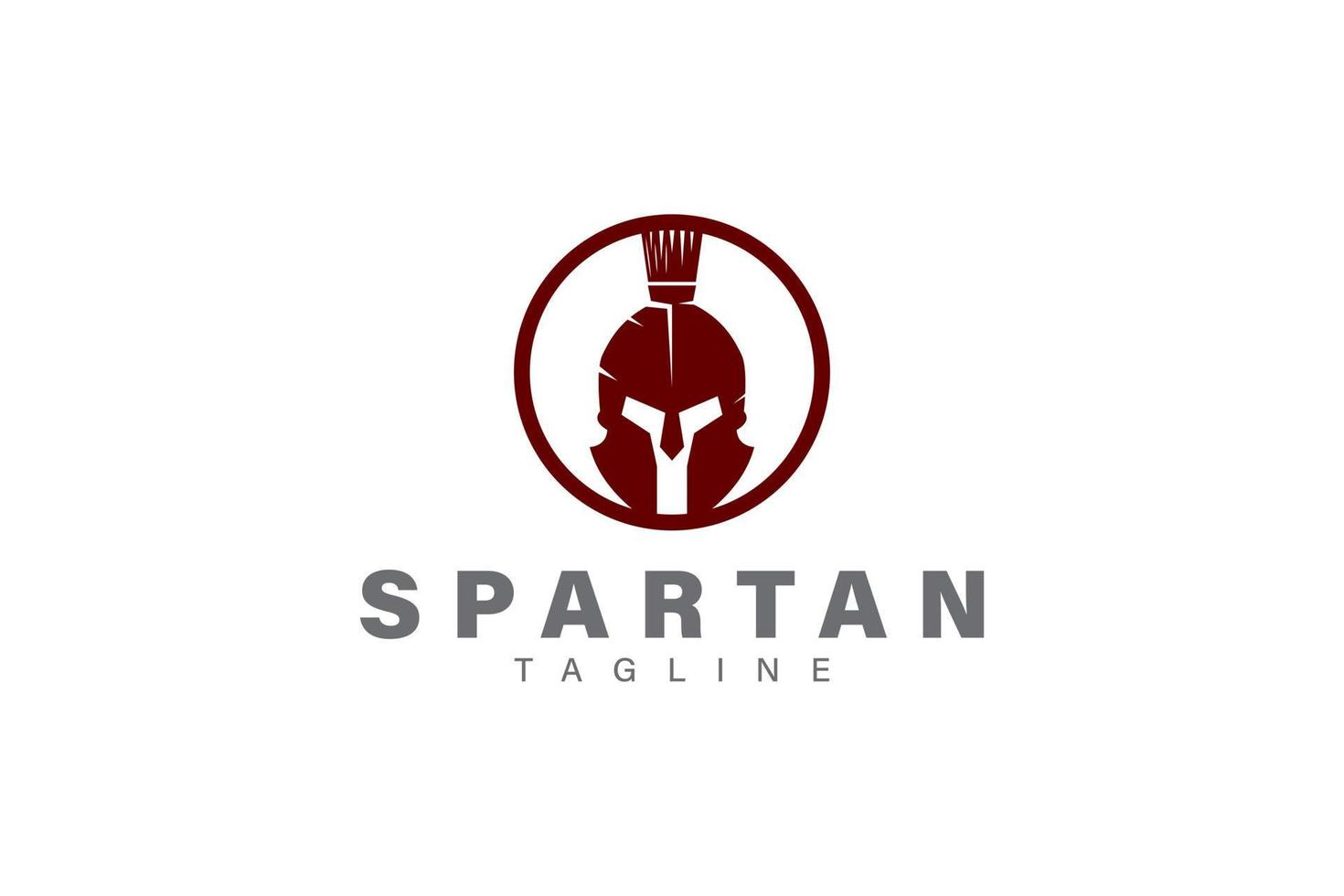 Spartan logo design vector